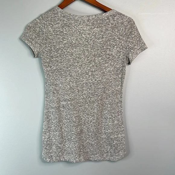 AMERICAN EAGLE Favourite Tee Grey Slub Space Dye XS - Picture 5 of 9